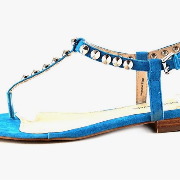 Obsession Rules, Royal Blue Sandals with Studs, Size 6 - Picture 8 of 9